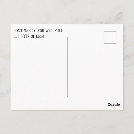 イースタースパイダーたくさんの卵からのハッピーイースター ポストカード (裏面)