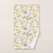 イースタースプリングタイムアヒル喜び バスタオルセット (ハンドタオル)