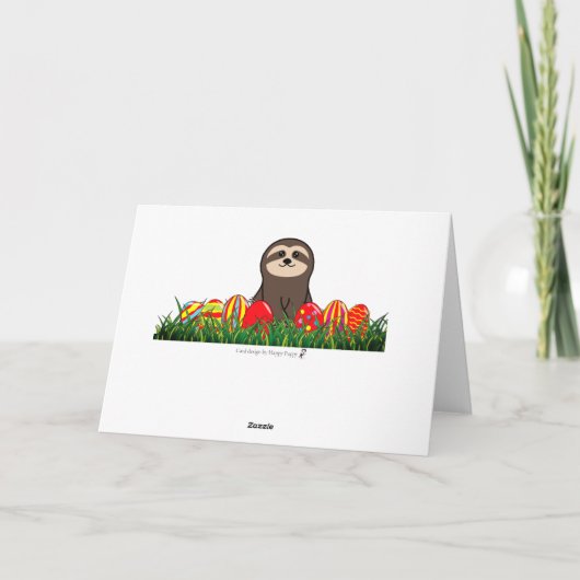 イースタースロス&エッグスハッピーイースター シーズンカード (裏面)