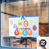 イースターセールショップのパーソナライズカスタマイズ業務 ウィンドウサイン (カフェ窓)