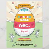 イースターセールフライヤーテンプレート (正面)