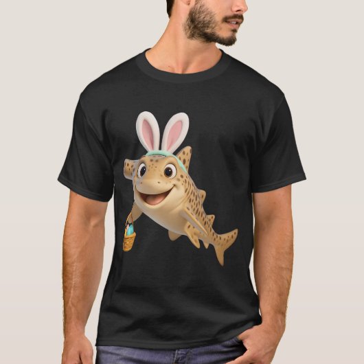 イースターゼブラシャーク Tシャツ (正面)
