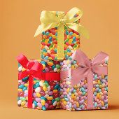 イースターゼリー豆パターン ラッピングペーパーシート