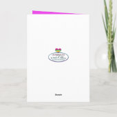 イースターソン万華鏡のように千変万化するパターンカラフルバニー シーズンカード (裏面)