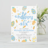 イースターソーホッピーは6人の男の子になる誕生日 招待状 (スタンド正面)