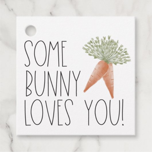 イースターソームバニーラブユースクエアラベル フェイバータグ (正面)
