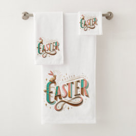 イースタータイポグラフィ バスタオルセット