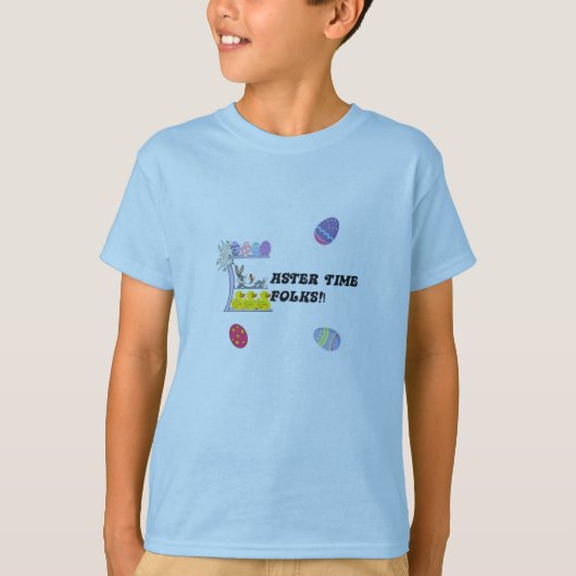 イースタータイムフォークTシャツ Tシャツ (正面)