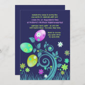 イースタータイム誕生日招待状 招待状 (正面/裏面)