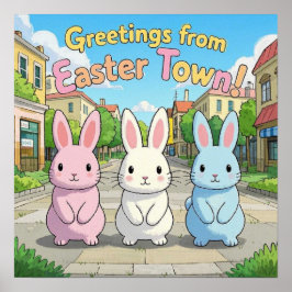 イースタータウンお祝い ポスター