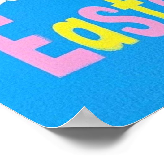 イースタータウンからの挨拶 ポスター (角)