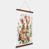 イースタータペストリーコットンテイルズアンドシノワズリー 吊り下げ型タペストリー (傾斜あり)