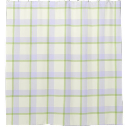 イースタータータンチェックエレガント シャワーカーテン (正面)