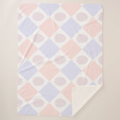 イースターダイヤモンドの卵飾付きパターン シェルパブランケット (正面)