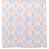 イースターダイヤモンドの卵飾付きパターン シャワーカーテン (正面)