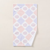 イースターダイヤモンドの卵飾付きパターン バスタオルセット (ハンドタオル)