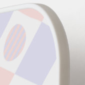 イースターダイヤモンドの卵飾付きパターン ピックルボールラケット (左詳細)