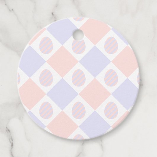 イースターダイヤモンドの卵飾付きパターン フェイバータグ (正面)