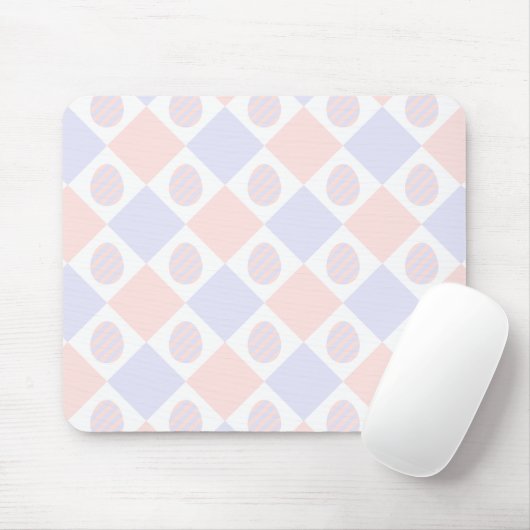 イースターダイヤモンドの卵飾付きパターン マウスパッド (マウス)