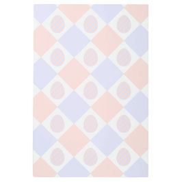 イースターダイヤモンドの卵飾付きパターン メタルプリント