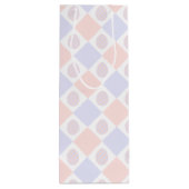 イースターダイヤモンドの卵飾付きパターン ワインギフトバッグ (裏面)