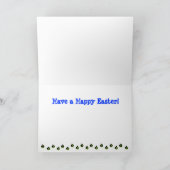 イースターダックスフントの挨拶状 シーズンカード (内部)