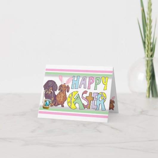 イースターダックスフント シーズンカード (正面)