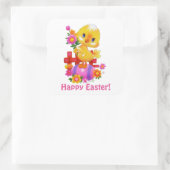 イースターダックホリデーおもしろいシール スクエアシール (バッグ)