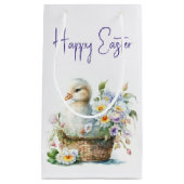 イースターダック入りバスケット スモールペーパーバッグ (正面)