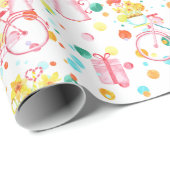 イースターダフォジルスブーケと自転車 ラッピングペーパー (ロールコーナー)