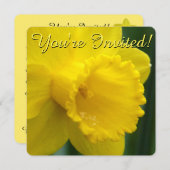 イースターダフォディル招待状イースターカーカスタマイズド 招待状 (正面/裏面)