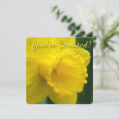 イースターダフォディル招待状イースターカーカスタマイズド 招待状 (スタンド正面)