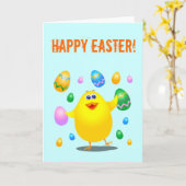 イースターチおもしろいック カード (黄色い花)