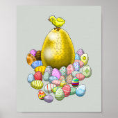 イースターチキンのイースターエッグポスター ポスター (正面)
