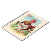 イースターチキンファームかわいいアンティーク卵 ノートブック (左側)