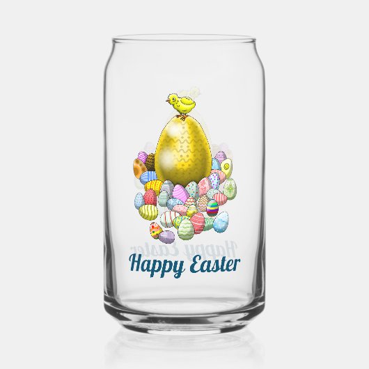 イースターチキン&エッグ ガラス缶 (正面)