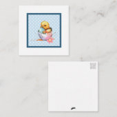 イースターチキン（ポストカードスタイル）グリーティング ノートカード (正面/裏面)