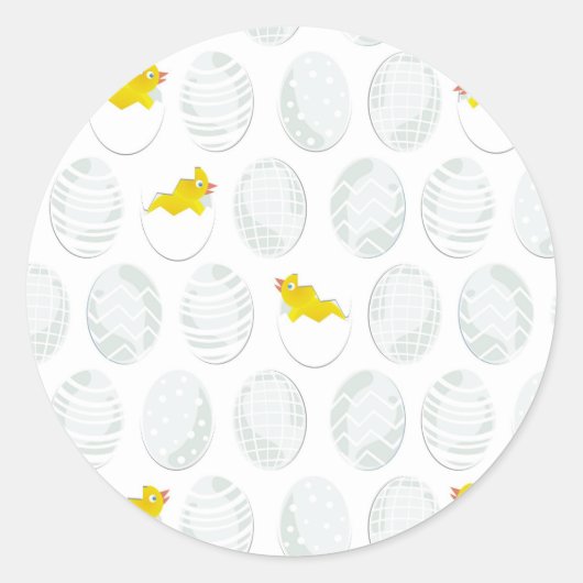 イースターチキン ラウンドシール (正面)