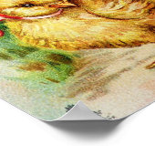 イースターチックスに乗る少女 ポスター (角)