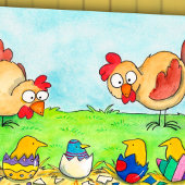 イースターチックスのグリーティングカードbyニコール・ジャネス カード