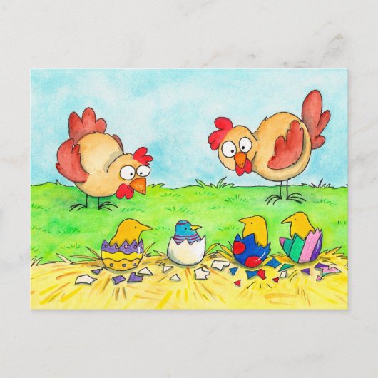 イースターチックスのハガキbyニコールジャネス ポストカード (正面)