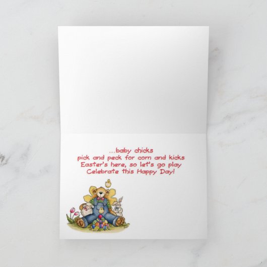 イースターチックス – グリーティングカード シーズンカード (内部)