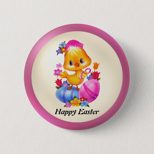 イースターチックボタン 缶バッジ (正面)
