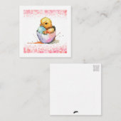 イースターチック（ポストカードスタイル）グリーティング ノートカード (正面/裏面)