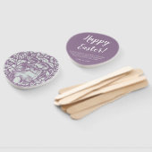 イースターチャーチサービスパープルバニーラビットカスタム ハンドファン (組立なし)