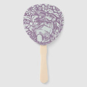 イースターチャーチサービスパープルバニーラビットカスタム ハンドファン (正面)