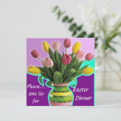 イースターチューリップスディナー招待状 招待状 (スタンド正面)