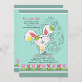 イースターチューリップ縁ど招待状 招待状 (正面/裏面)