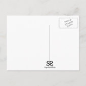 イースターチューリップ金ゴールドタイポグラフィ シーズンポストカード (裏面)