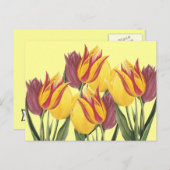 イースターチューリップ シーズンポストカード (正面/裏面)